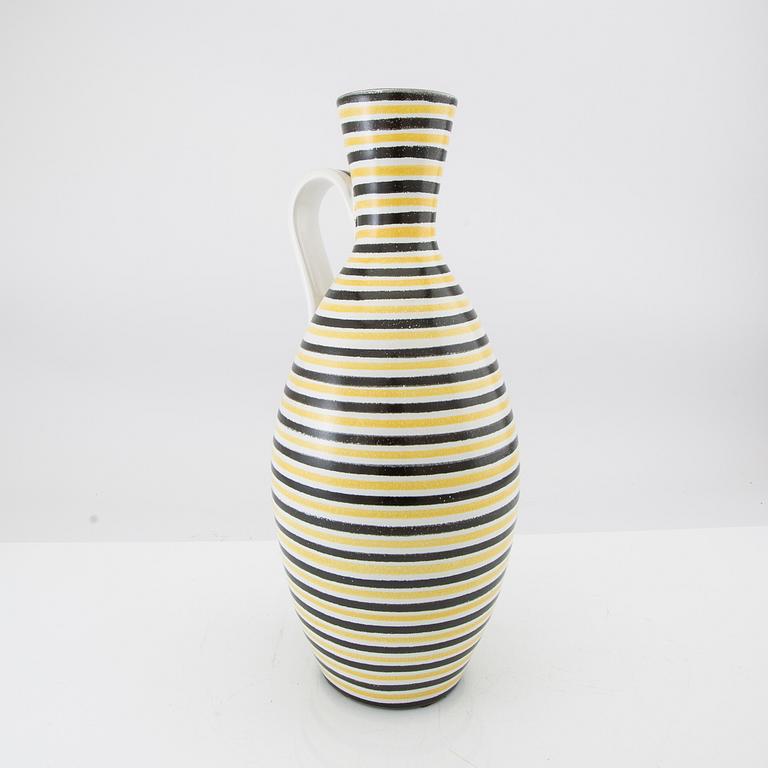 Stig Lindberg, vase/jug signed Gustavsbergs studio faience mid-20th century.