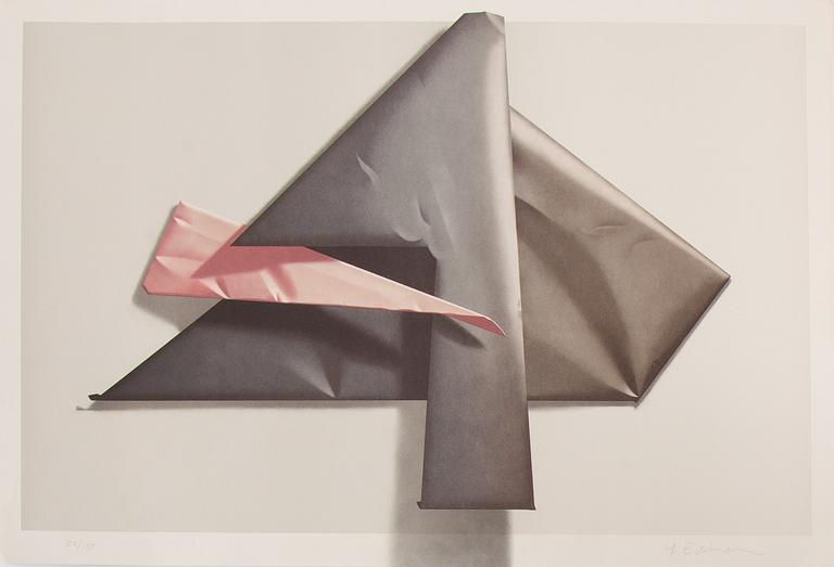 YRJÖ EDELMANN, färglitografi, 1993, signerad 26/150.