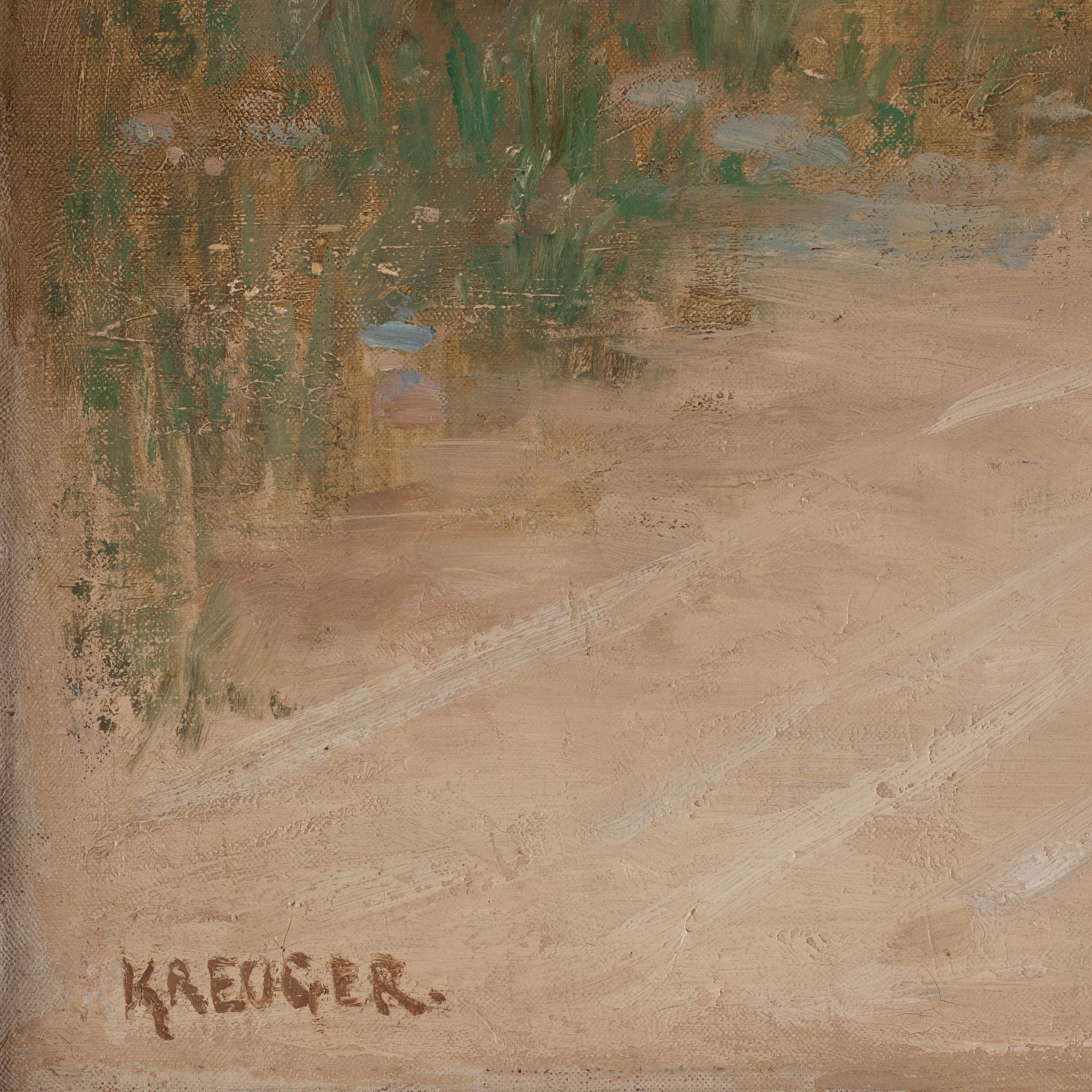 Nils Kreuger, Village street, Grez.