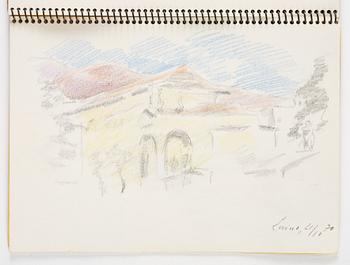 Lotte Laserstein, 4 skissböcker med blyertsteckningar.