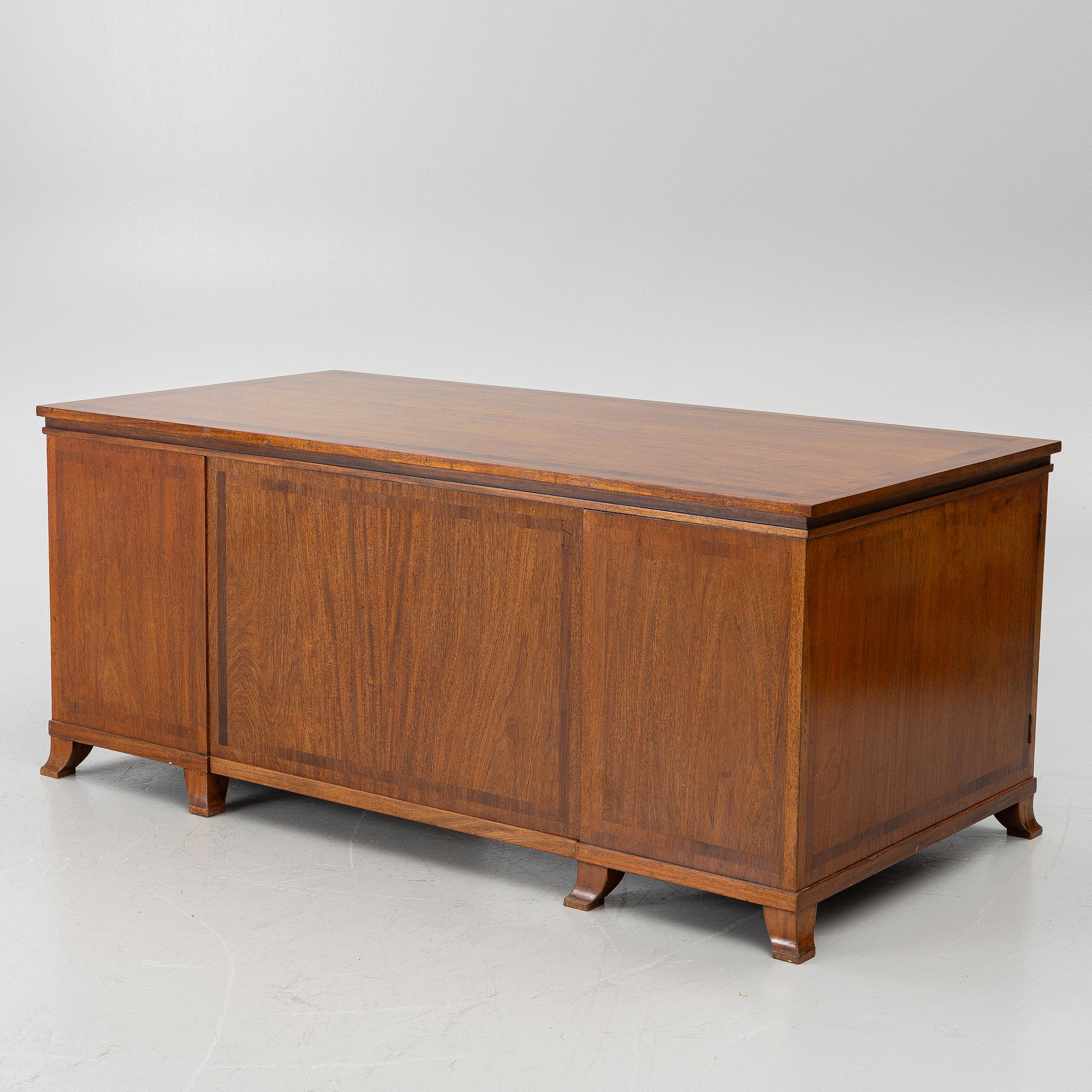 Carl Malmsten, attributed to, an imposing desk, circa late 1920s.
