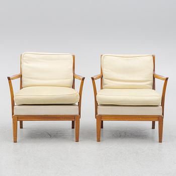 Fåtöljer, ett par, Engen Örkelljunga, 1900-talets mitt.