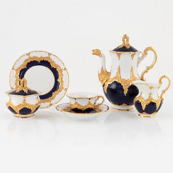 Kaffeservis, 27 delar, Meissen, 1900-tal.