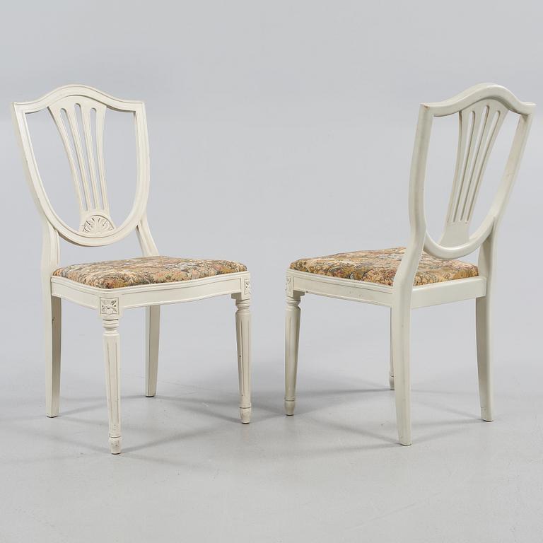 MATGRUPP, 5 delar, gustaviansk stil, 1900-talets andra hälft.