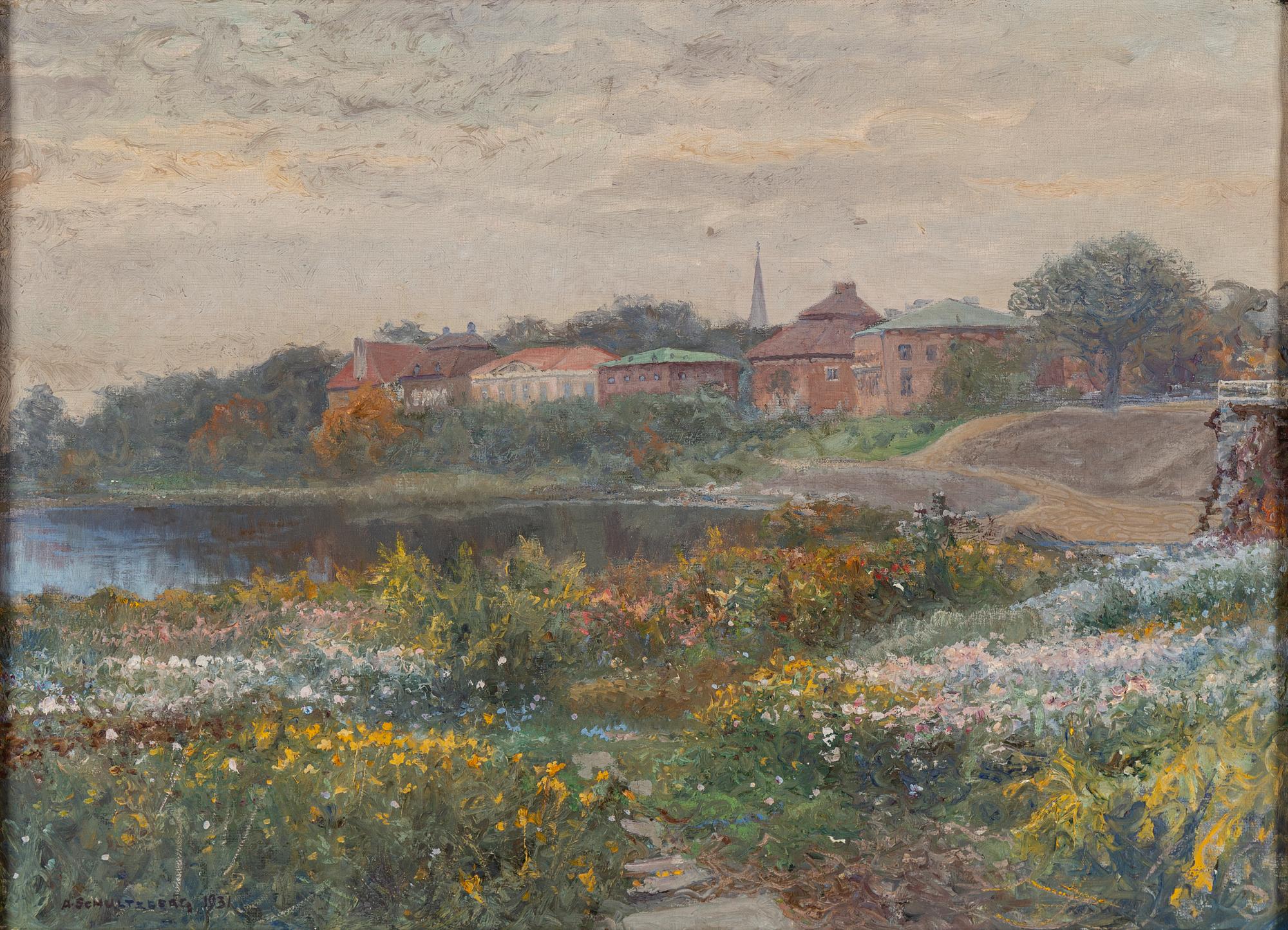 ANSHELM SCHULTZBERG, oil on canvas, signed and dated 1931.