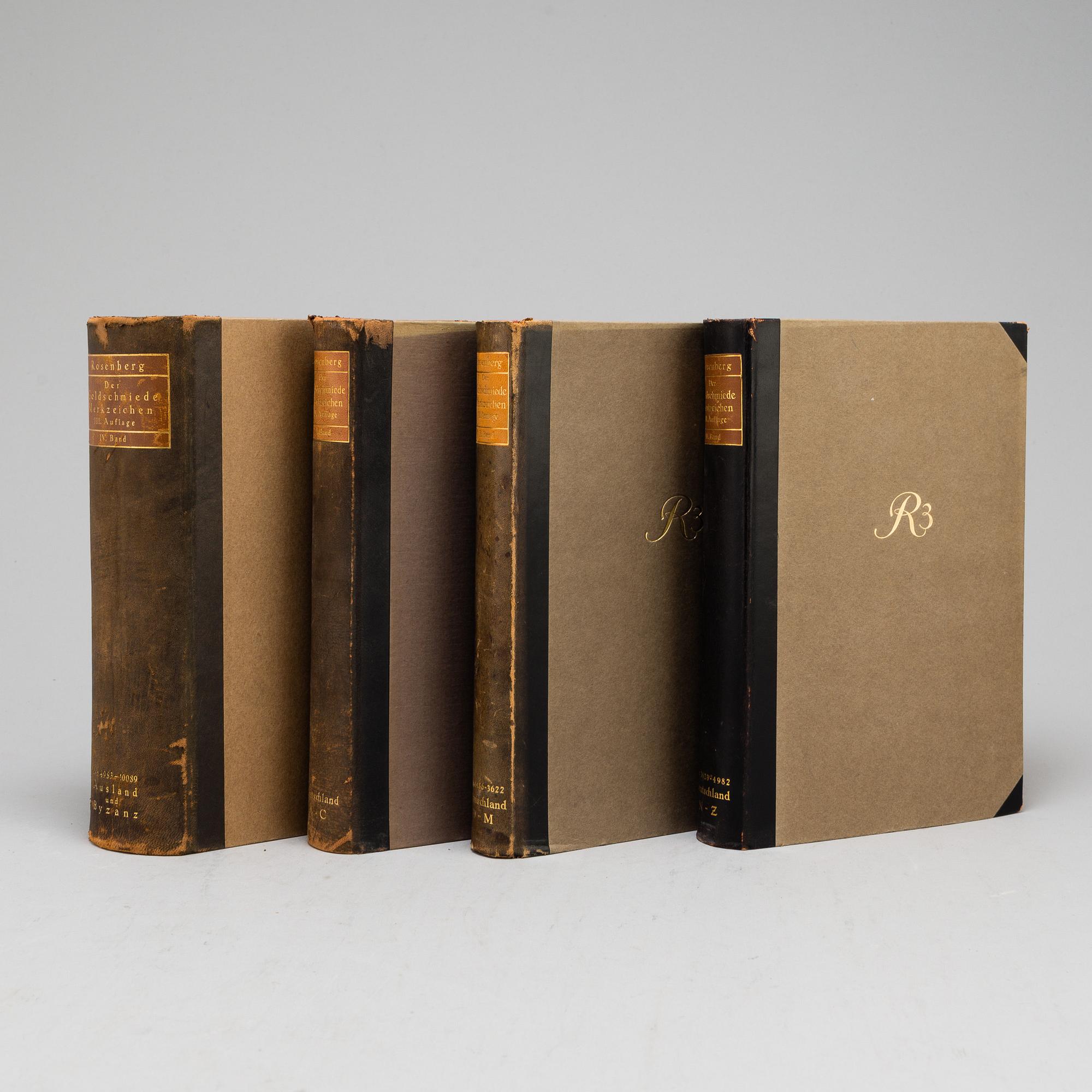 BOOKS, 4 vol. About silver.