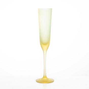 Oiva Toikka, pokaler, 3 st, glas, "Paletti", Nuutajärvi, Finland.