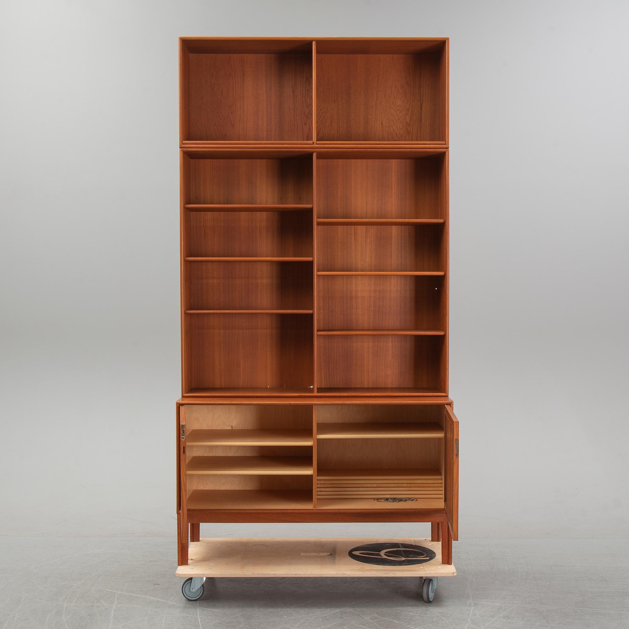 Alf Svensson, a teak bookcase, Bjästa Snickerifabrik, 1960's.