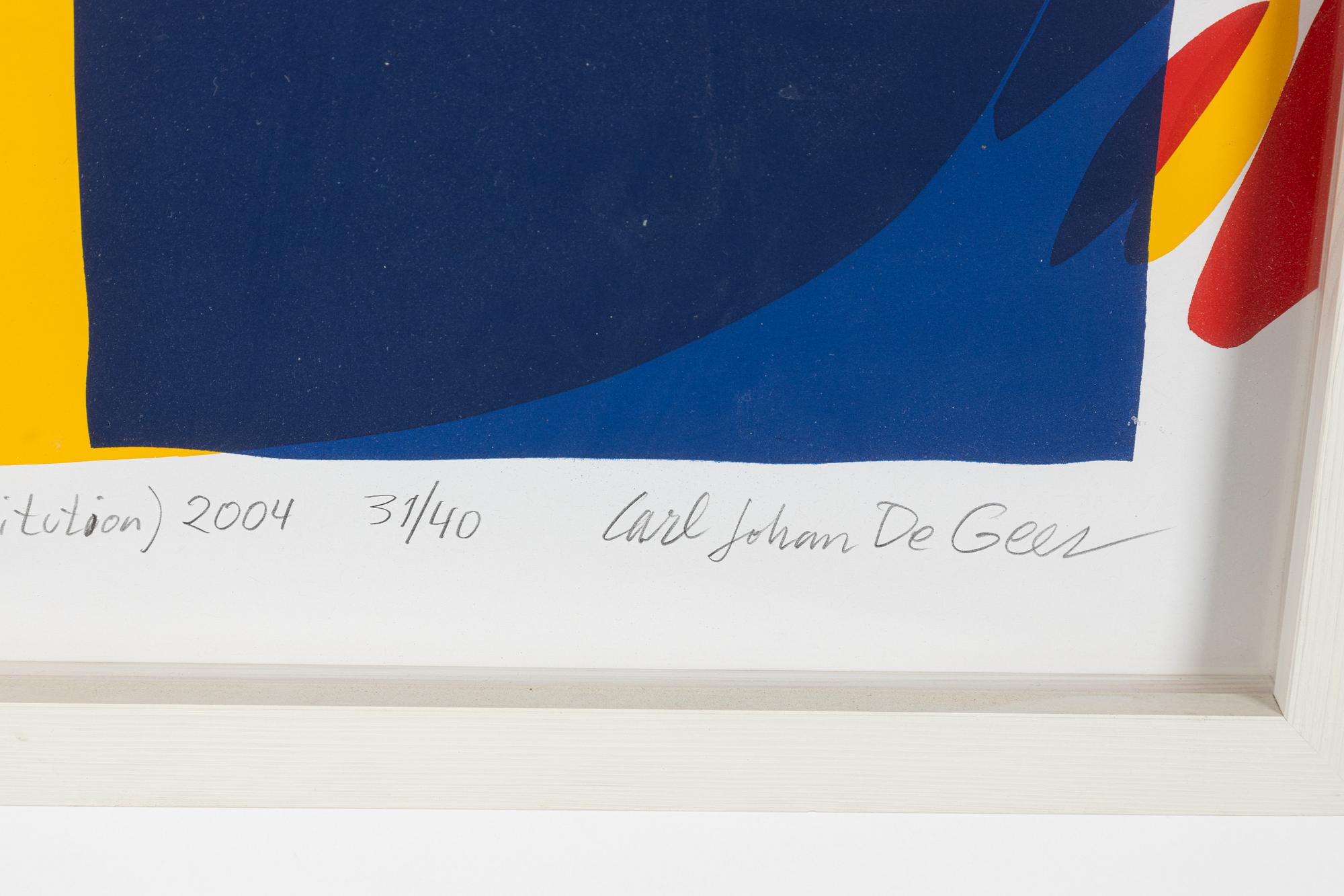 Carl Johan De Geer,  "Skända flaggan".