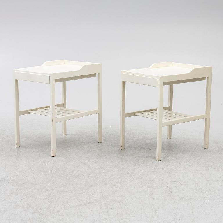Bertil Fridhagen, bedside tables, a pair, Bodafors, 1960s.