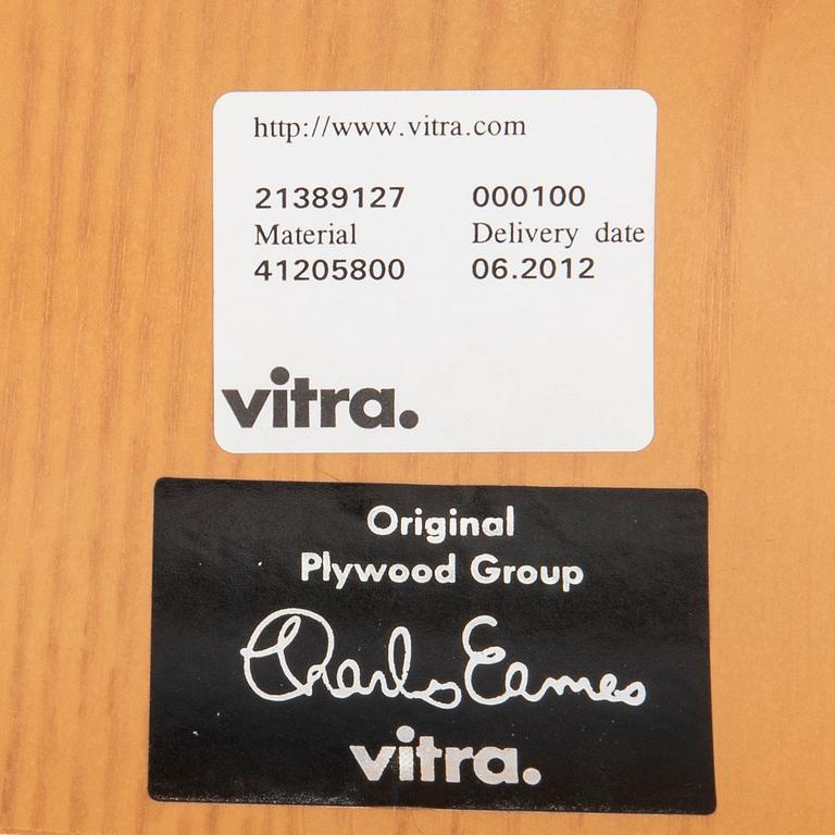 A 'LCM' Plywood Group chair by Charles and Ray Eames for Vitra 2012.