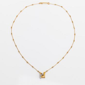 Björn Weckström, Halsband "Diamantstaden", 18K guld, diamanter ca 0.11 ct tot. Lapponia 1985.