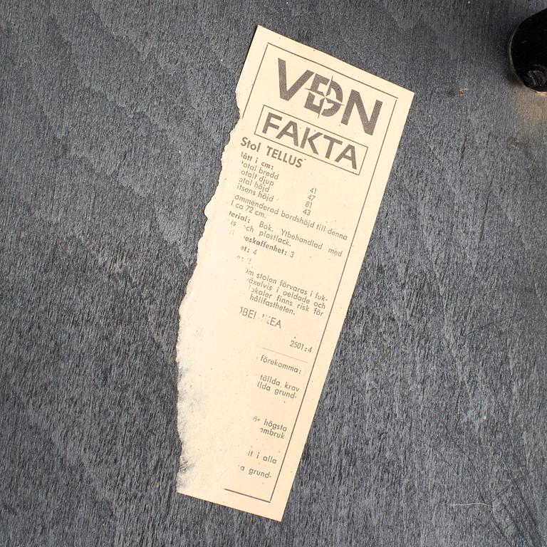 STOLAR, 4 st, "Tellus", IKEA, 1950/1960-tal.