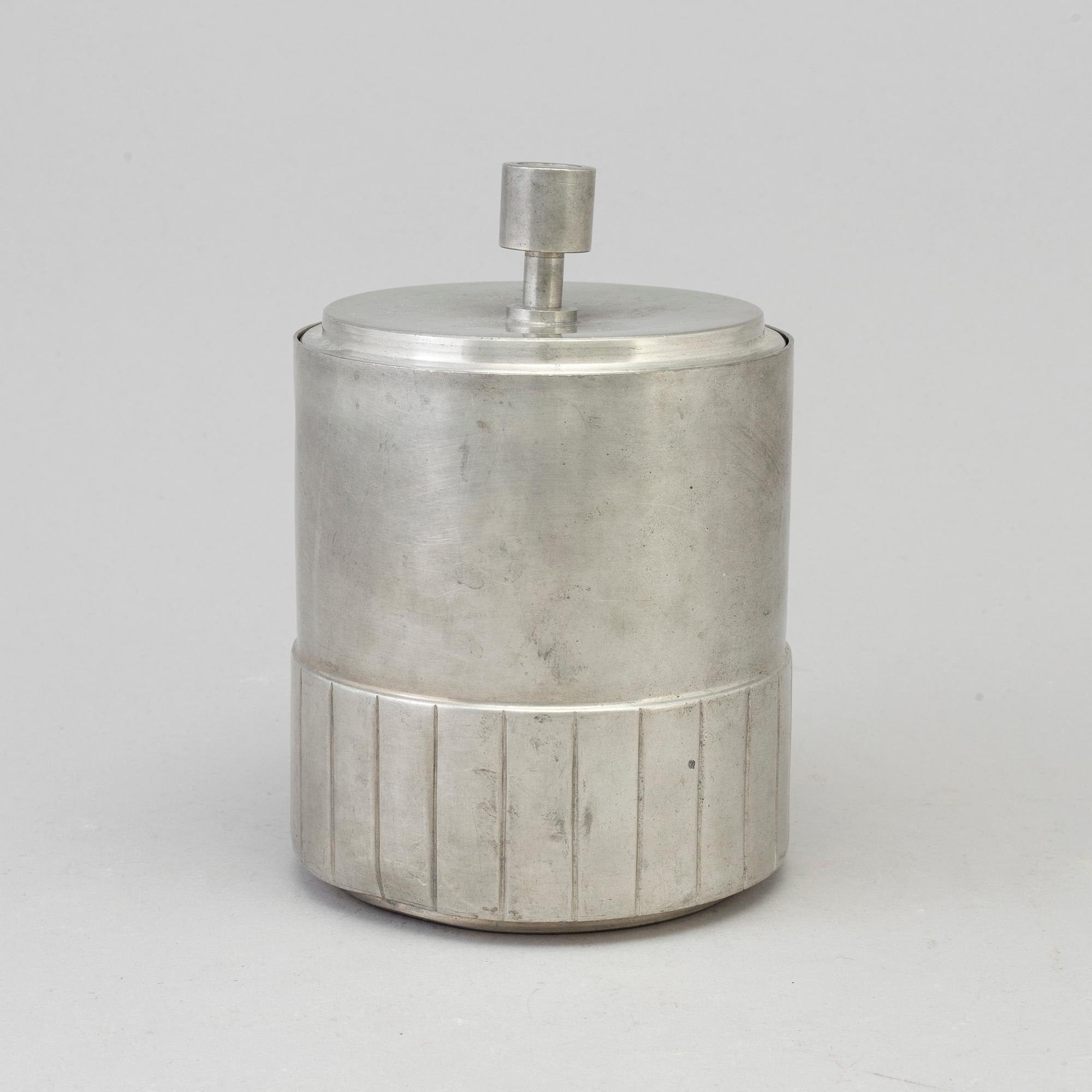 GAB, burk med lock, tenn, 1930.