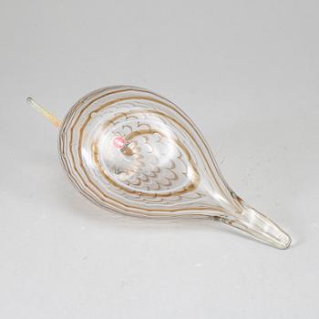 OIVA TOIKKA, glasfågel, Eurasian woodcock (Lehtokurppa), signerad O. Toikka Nuutajärvi.