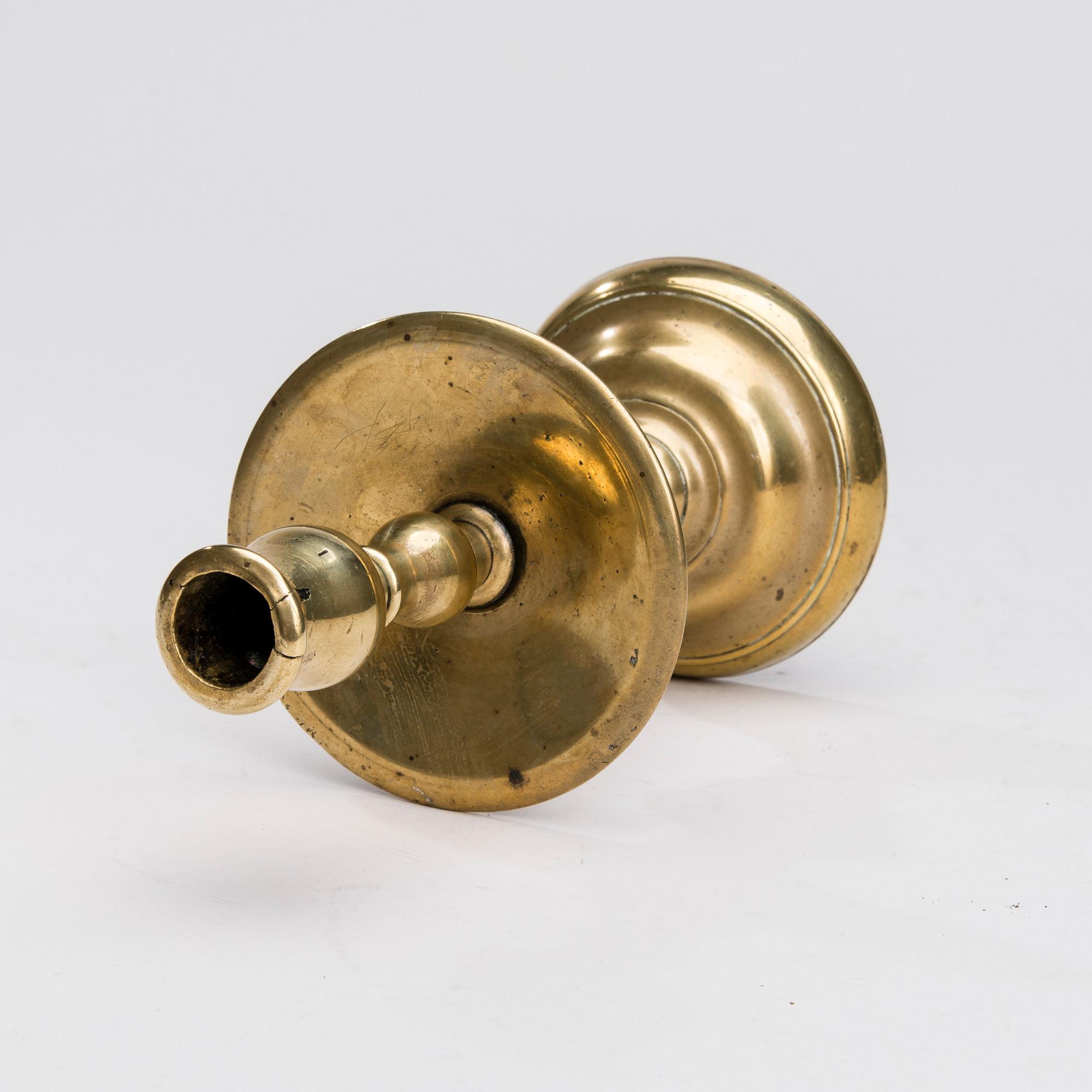 LJUSSTAKE, brons, sk. Heemskerk-modell, Flandern 1700-talets början.