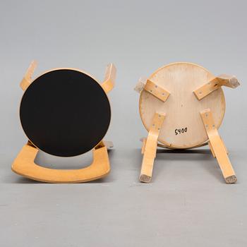 STOLAR, 6 st, modell 65, Alvar Aalto, Artek 1900-talets senare hälft.