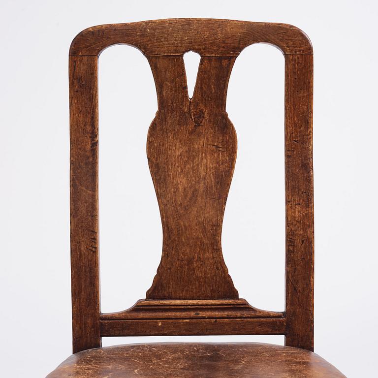A set of six late Baroque chairs by A. Thunberg (master 1768).