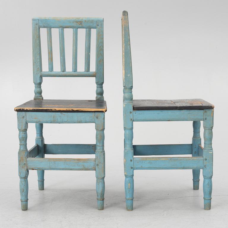 A pair of chairs, 19th Century.