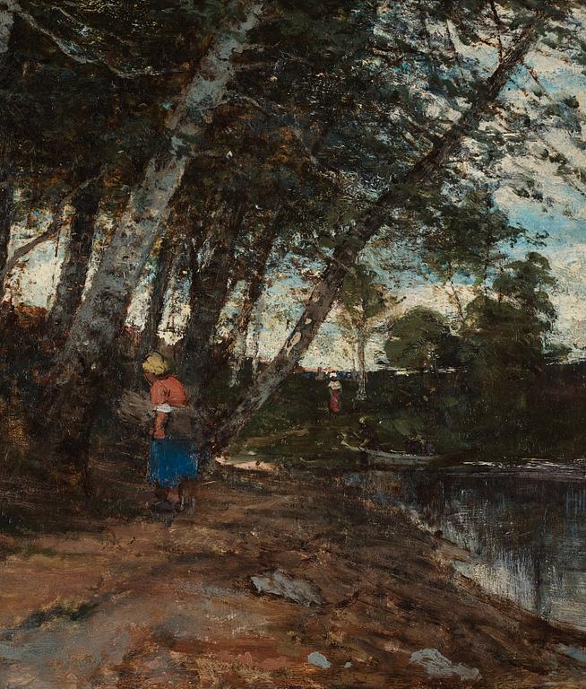 Victor Forssell, Woman gathering firewood.