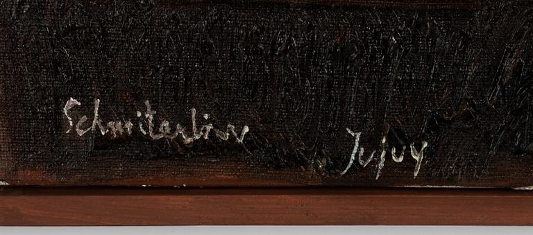 Bertram Schmiterlöw, oil on canvas, signed.