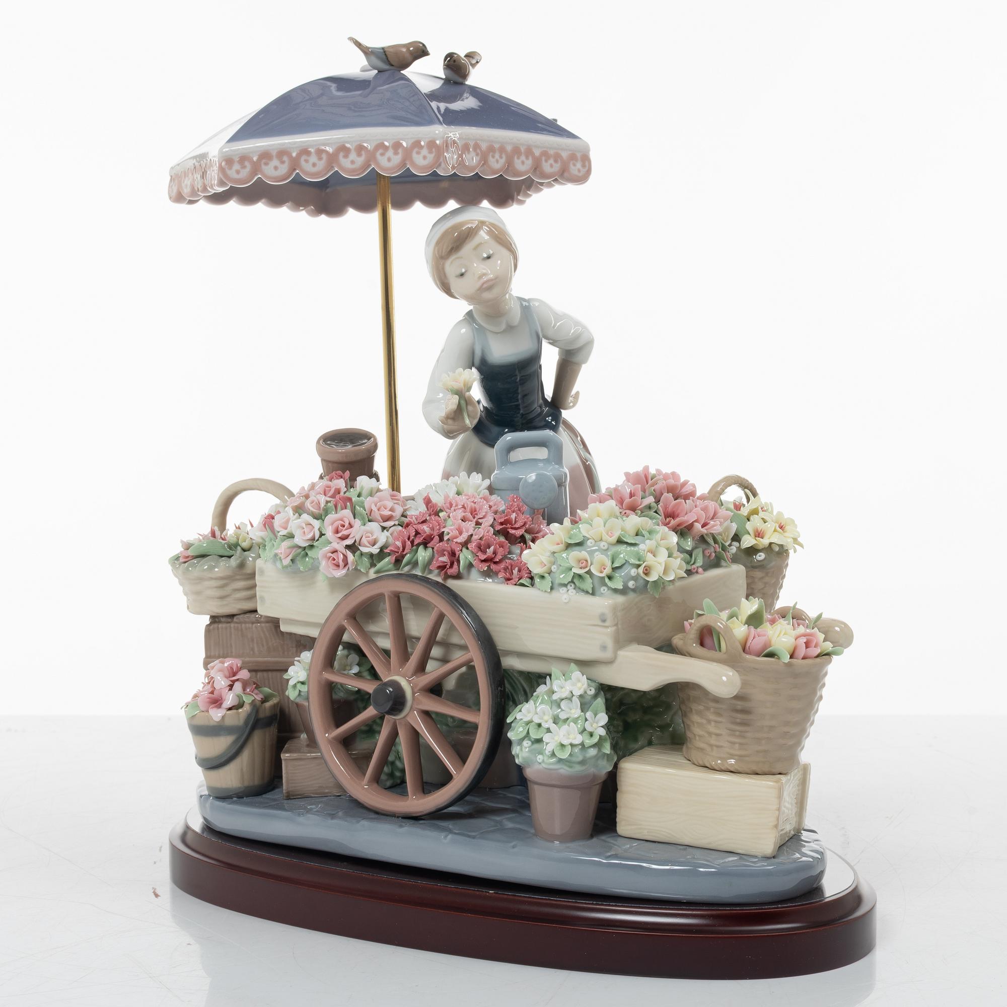 José Puche, figurine, "Flowers of the season", Lladró, Spain.