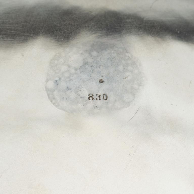 A Swedish Art Nouveau silver bowl, mark of Gustaf Möllenborg, Stockholm 1901.