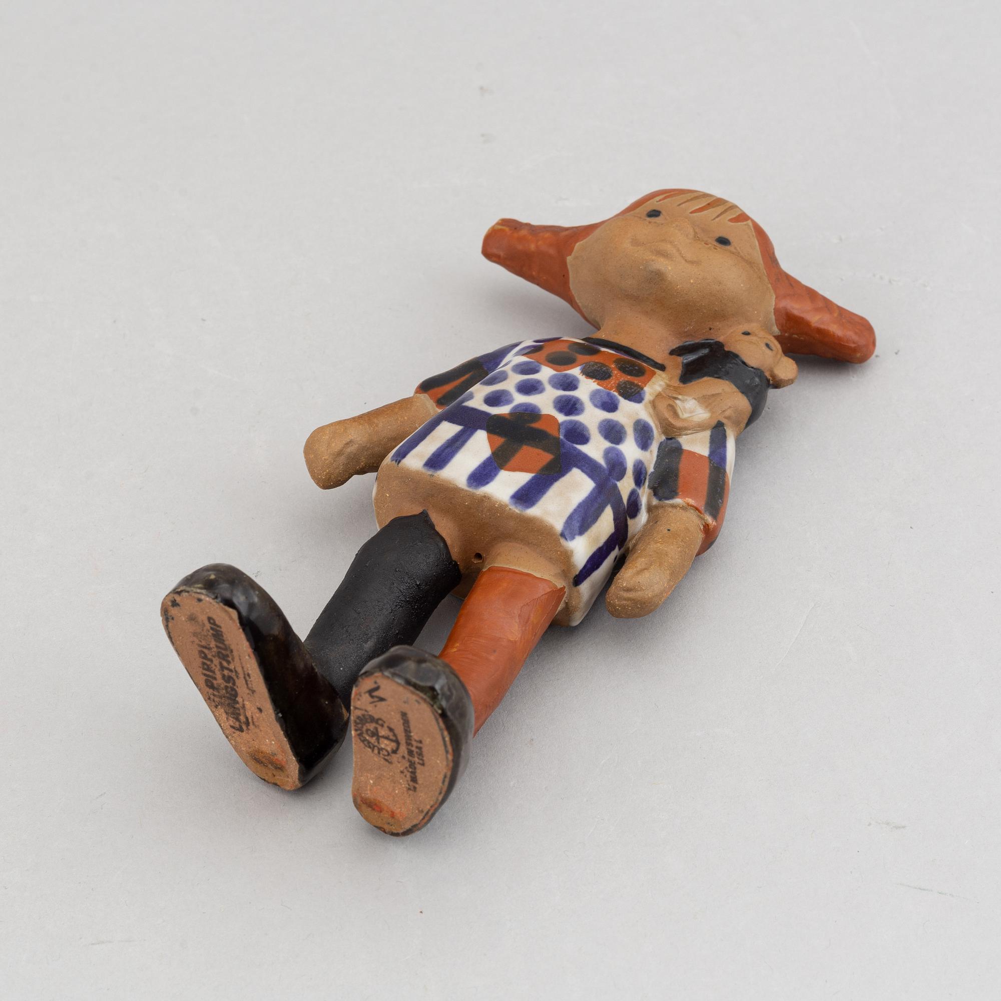 Lisa Larson, a 'Pippi' stoneware figurine for Gustavsberg.