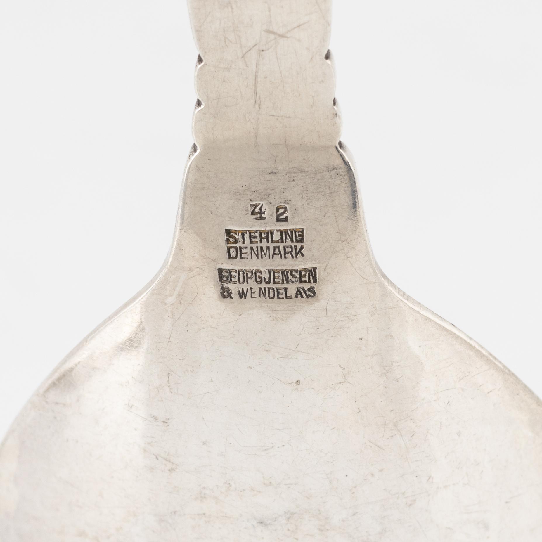 Georg Jensen, serveringsbestick, ett par, sterlingsilver, Danmark.