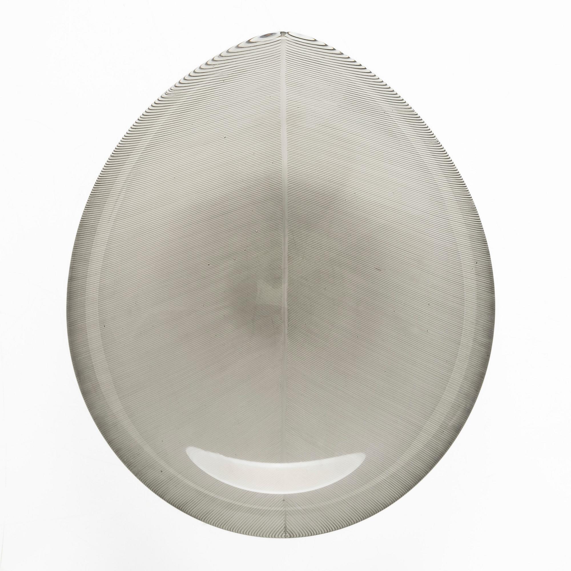 Tapio Wirkkala, A glass bowl "Lehti" (Leaf), signed Tapio Wirkkala Iittala -56.