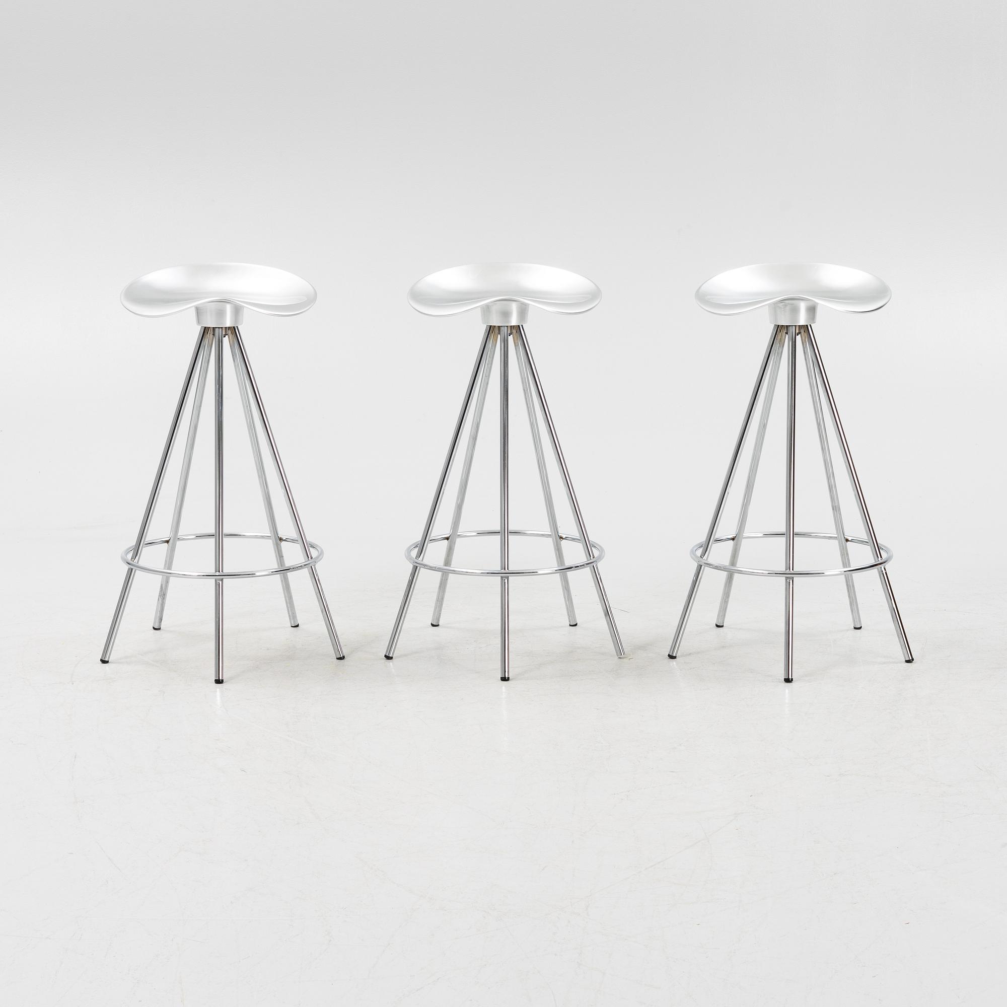 Pepe Cortés, three 'Jamaica stool' bar stools, Amat, Spain.