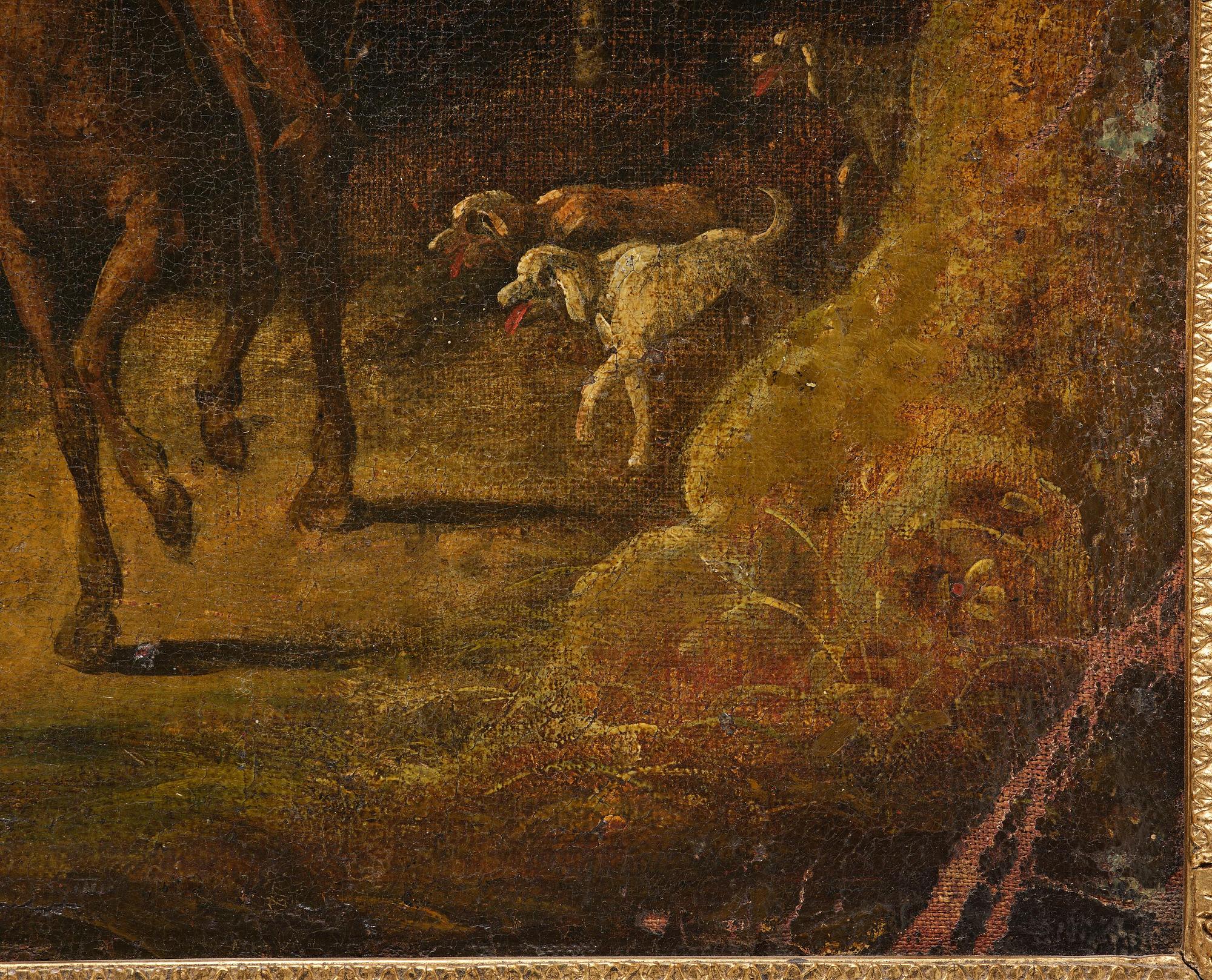 Flemish school, 16th/17th century in the manner of Anton Mirou, Landscape with figure staffage by a village.