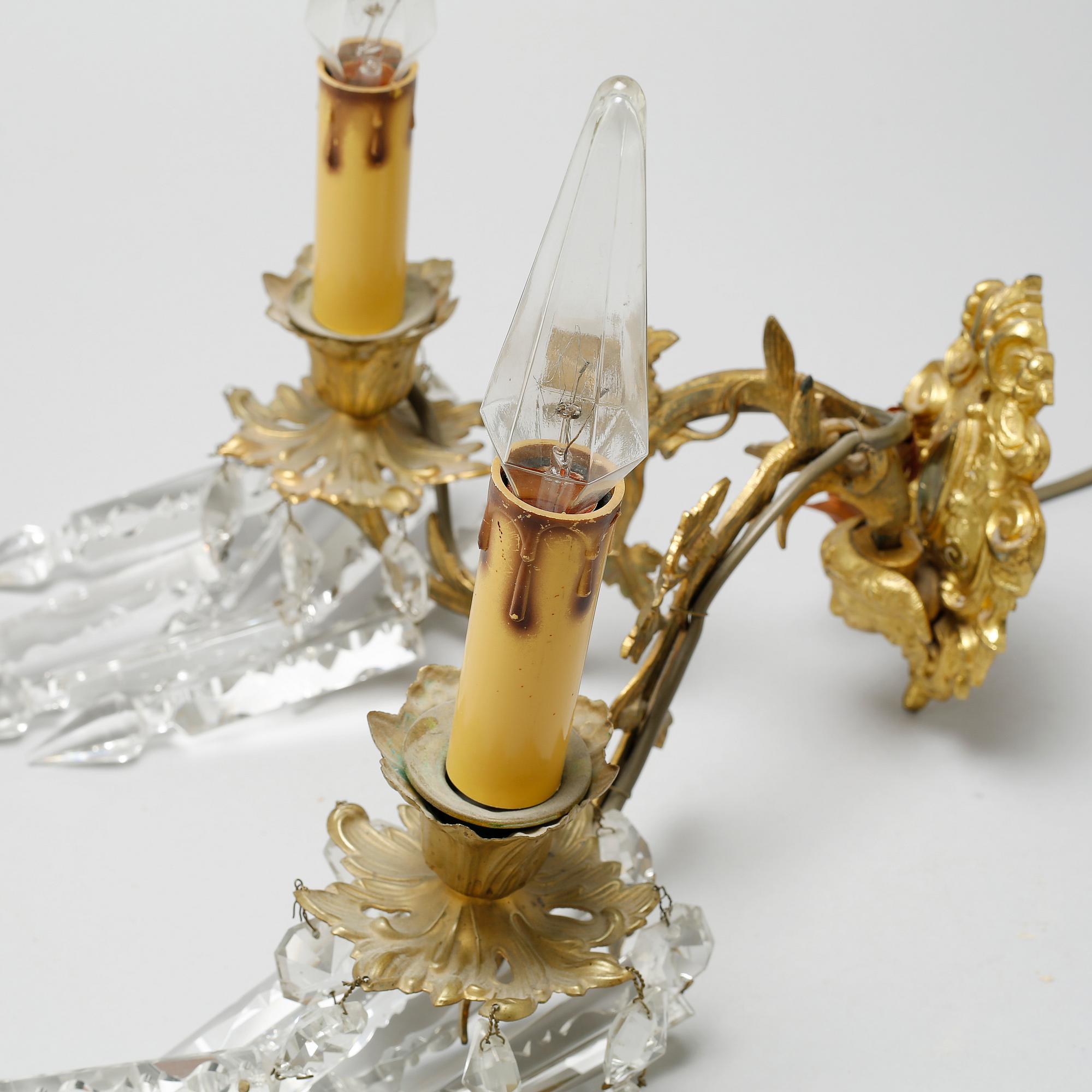 A pair of sconces, second half of the 19th century.