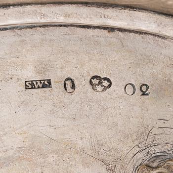 Stefan Westerstråhle, bordssurtout, silver, Stockholm 1796.