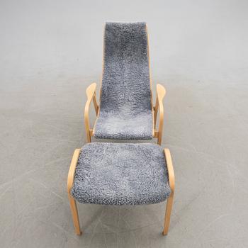 Yngve Ekström, Armchair with footstool, "Lamino", Swedese.