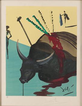 1102. Salvador Dalí, "The Bull is dead", ur; "Carmen".