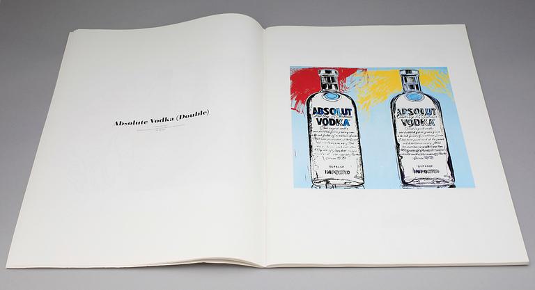 ANDY WARHOL, katalog, "liquid pop", 1999, för Wetterling Gallery och Art Now Gallery.