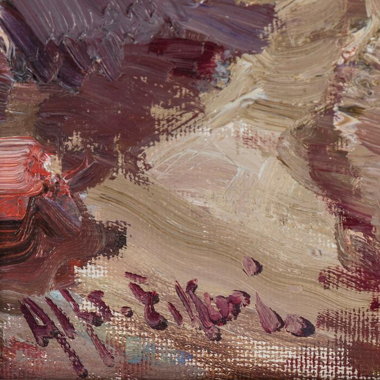ALFRED EIKRI, oil on canvas, signed.