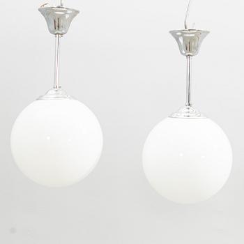Ceiling lamps a pair 20th century.