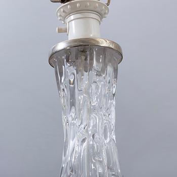 CARL FAGERLUND bordslampor 2 st Orrefors 1960/70-tal.