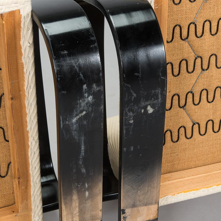 Alvar Aalto, fåtöljer ett par, "Tank chair" modell 400, Artek, 1970-tal.