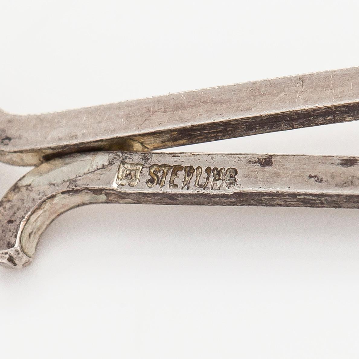 Björn Weckström, halsband "Kilimandjaro", sterling silver och akryl. Lapponia 1975.