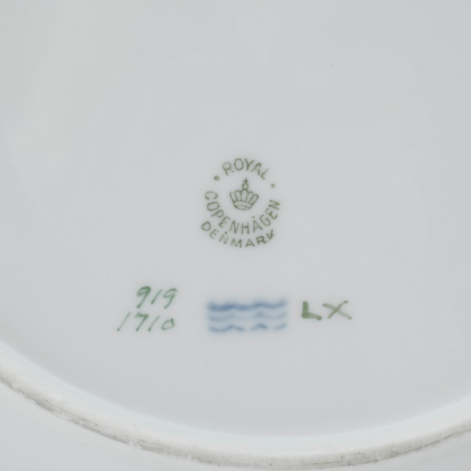 TALLRIKAR, ett par, porslin, Royal Copenhagen, 1900-tal.