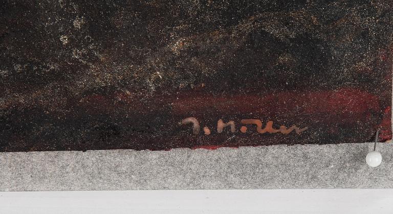 Ingegerd Möller, collage and mixed media. Signed.