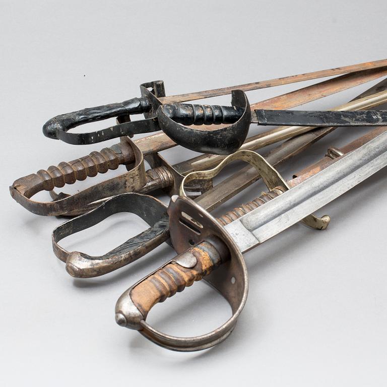 SABLAR, 7 st, bl a Österrike, 1800-tal.