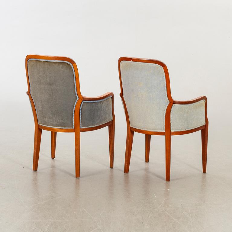 A PAIR OFOLOF PIRA MID 20TH CENTURY ARMCHAIRS.