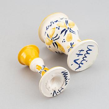 Ulrica Hydman-Vallien, keramik
3 delar, signerade.