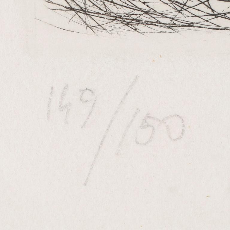 SALVADOR DALÍ, an etching, signed and dated 1963.