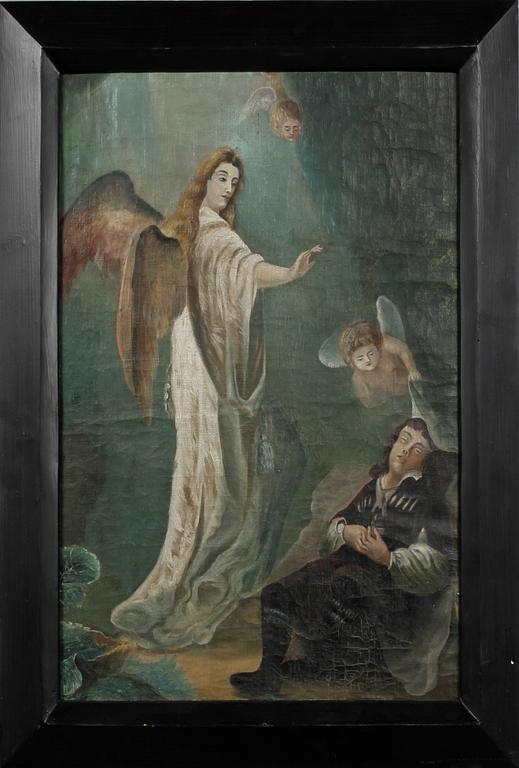 OKÄND KONSTNÄR, olja på duk, 1700-tal.
