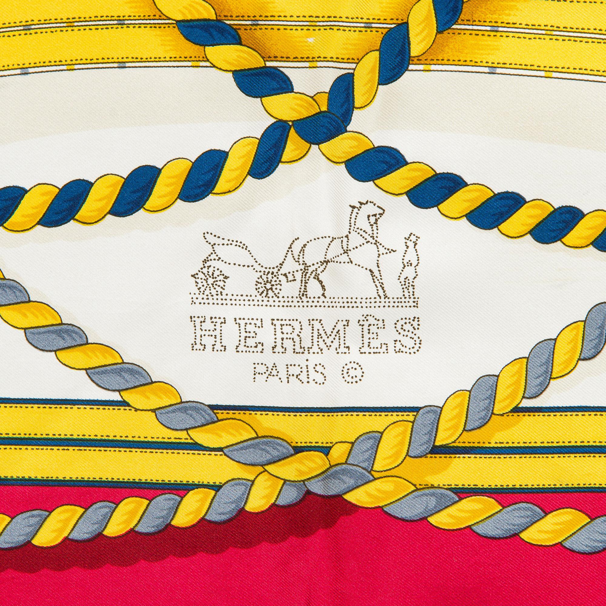 Hermès, a 'Grande Tenue' silk scarf.